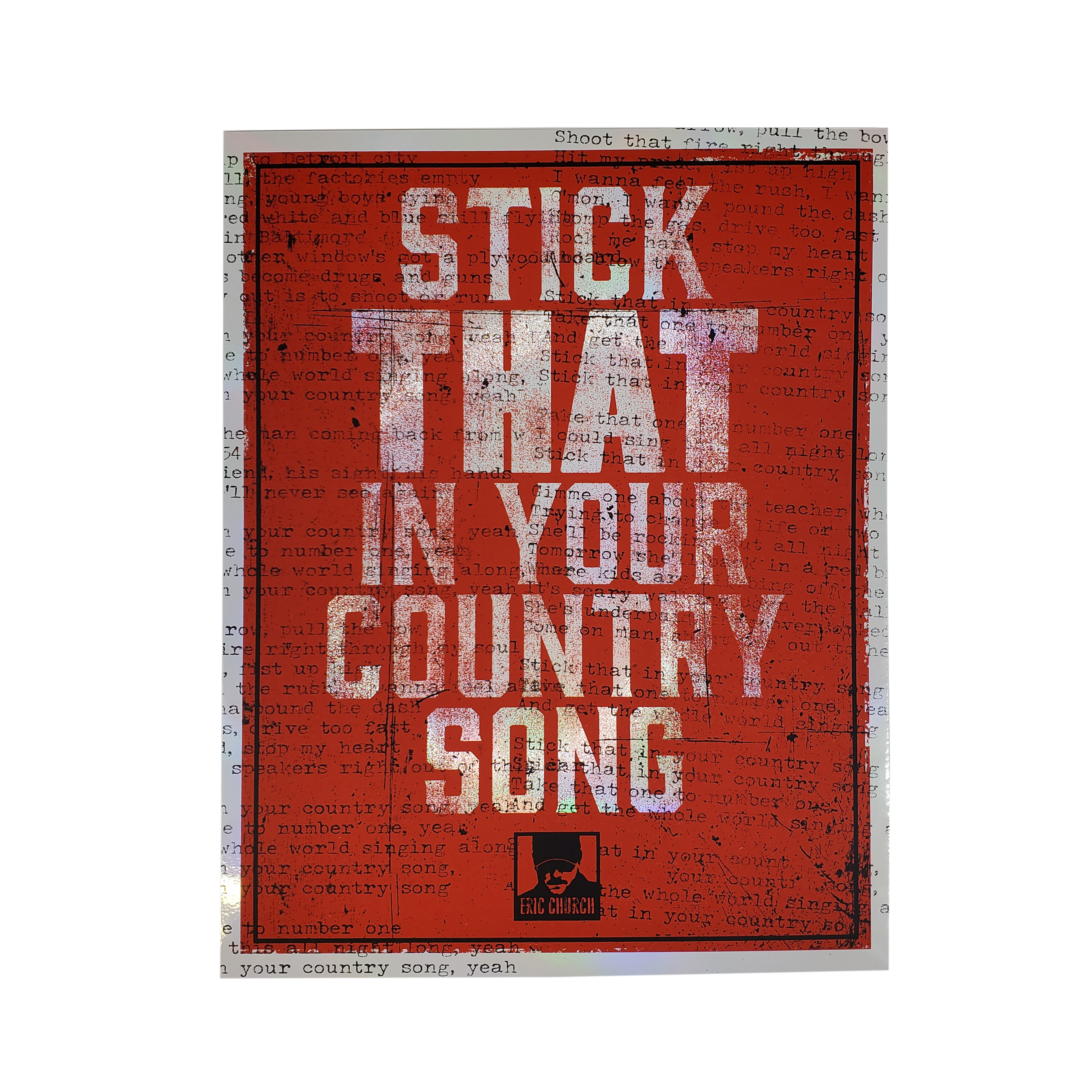 Stick That In Your Country Song Poster - Choir Variant