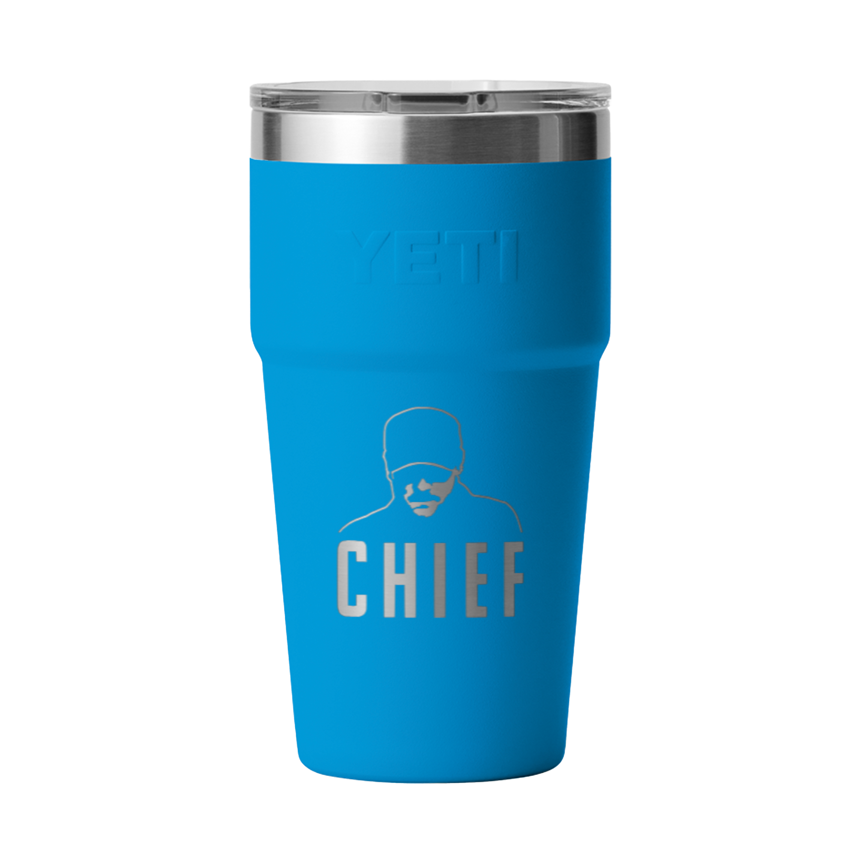 The Chief YETI 20oz Stackable Cup - Big Wave Blue