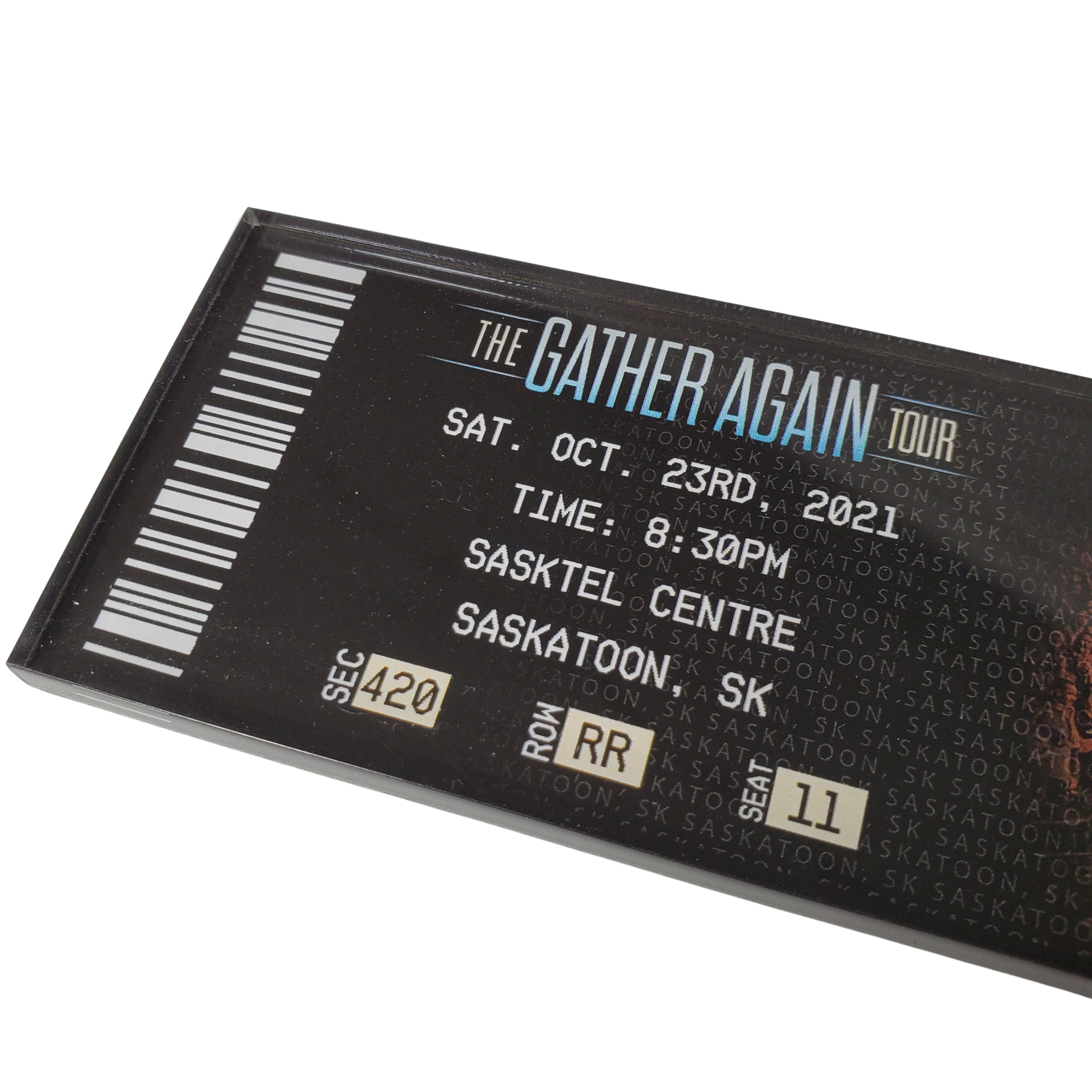 Gather Again Tour Ticket Magnet - Saskatoon, SK