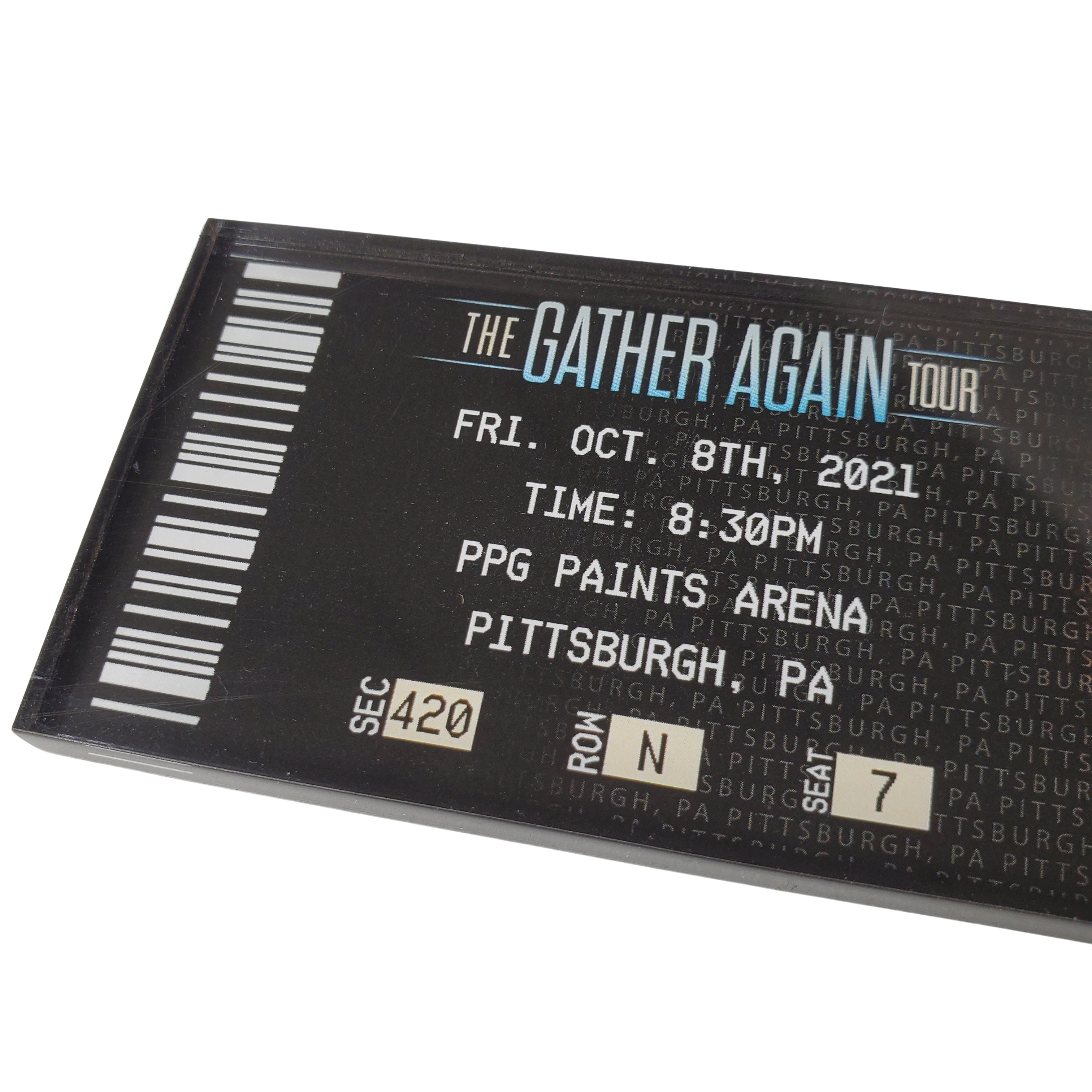 Gather Again Tour Ticket Magnet - Pittsburgh, PA