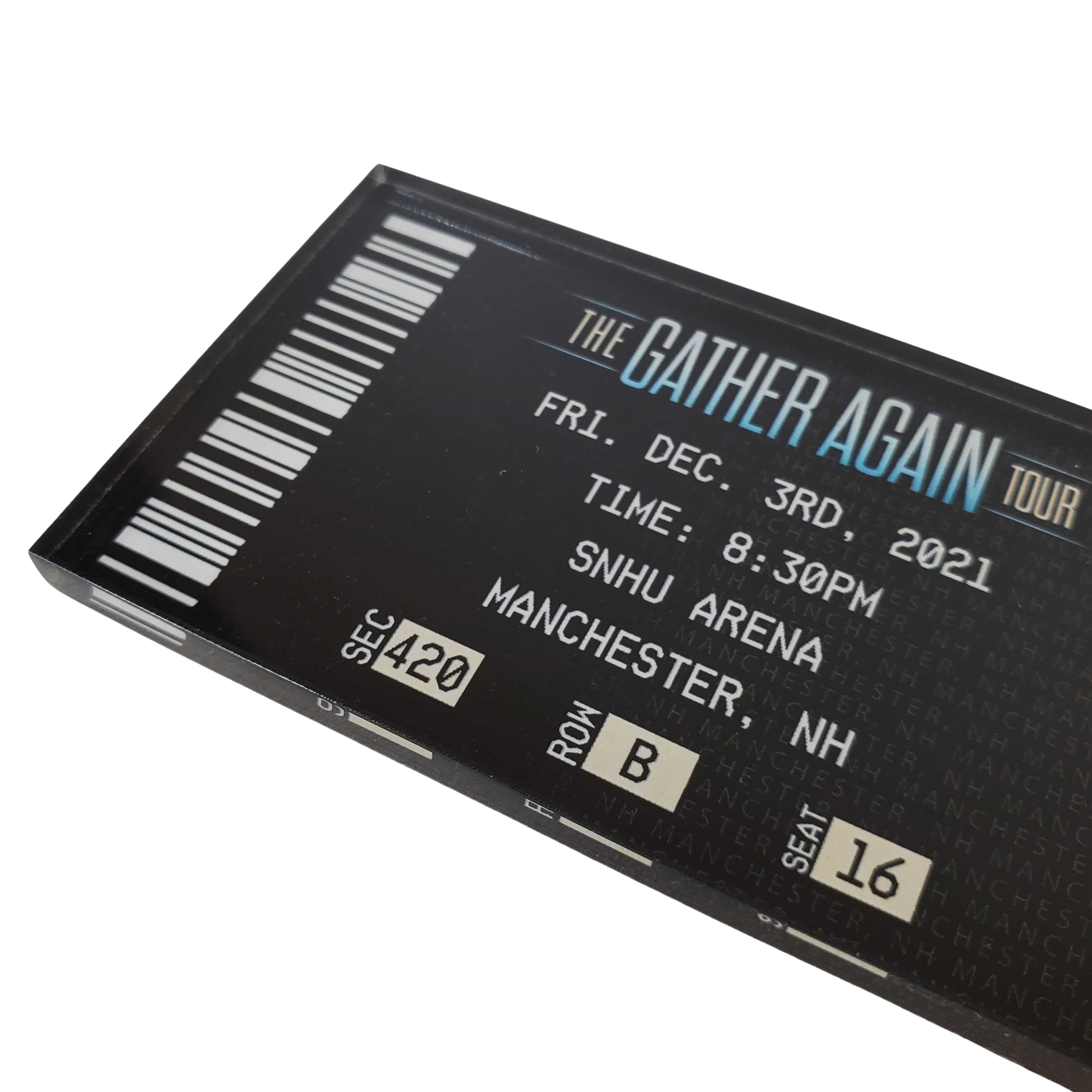 Gather Again Tour Ticket Magnet - Manchester, NH