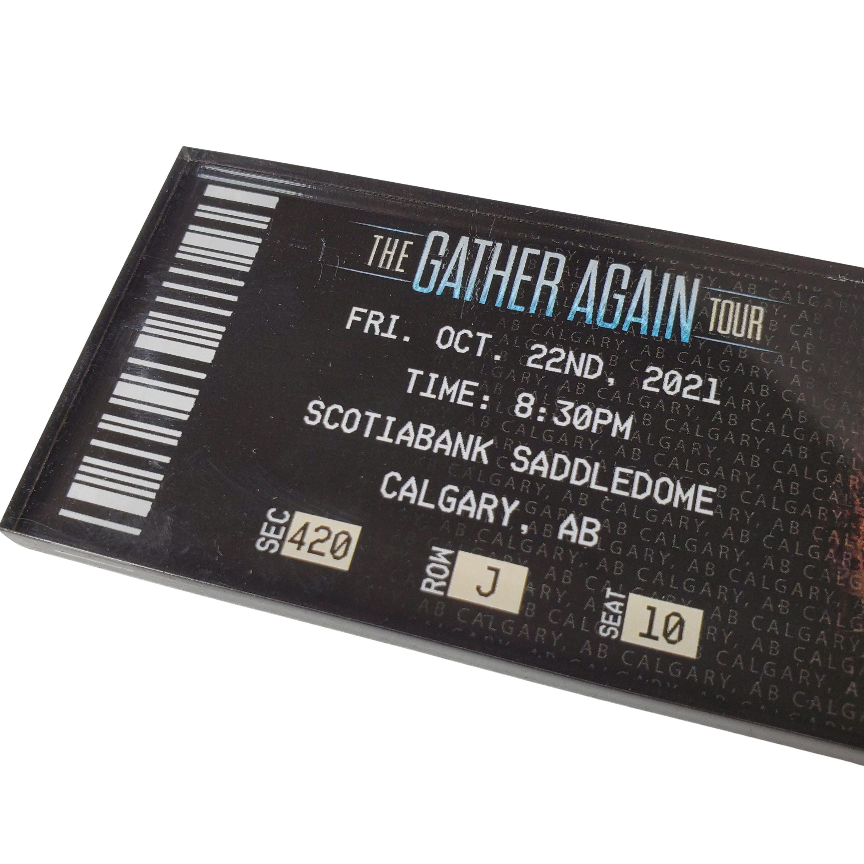 Gather Again Tour Ticket Magnet - Calgary, AB
