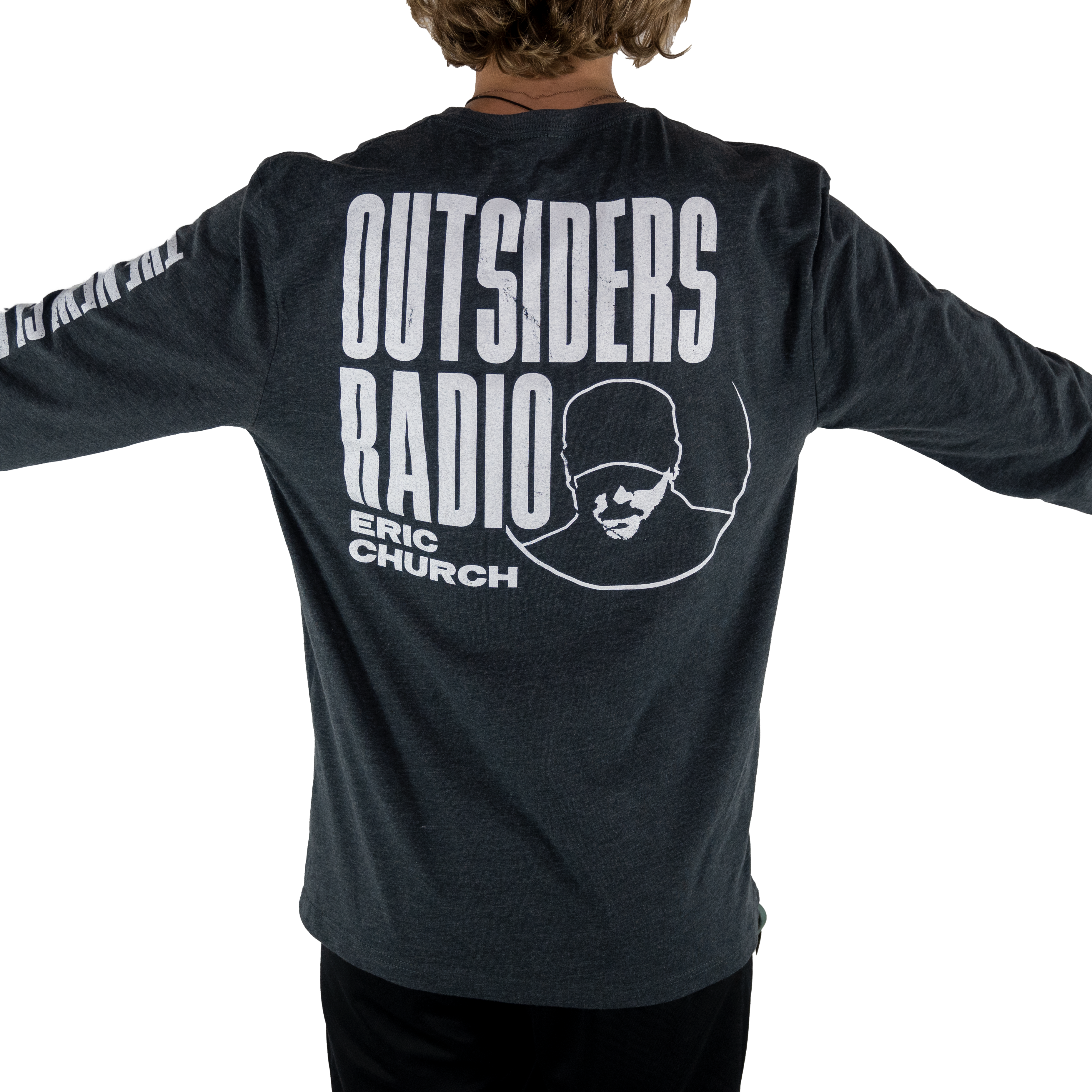 Outsiders Radio Charcoal Long Sleeve T-Shirt