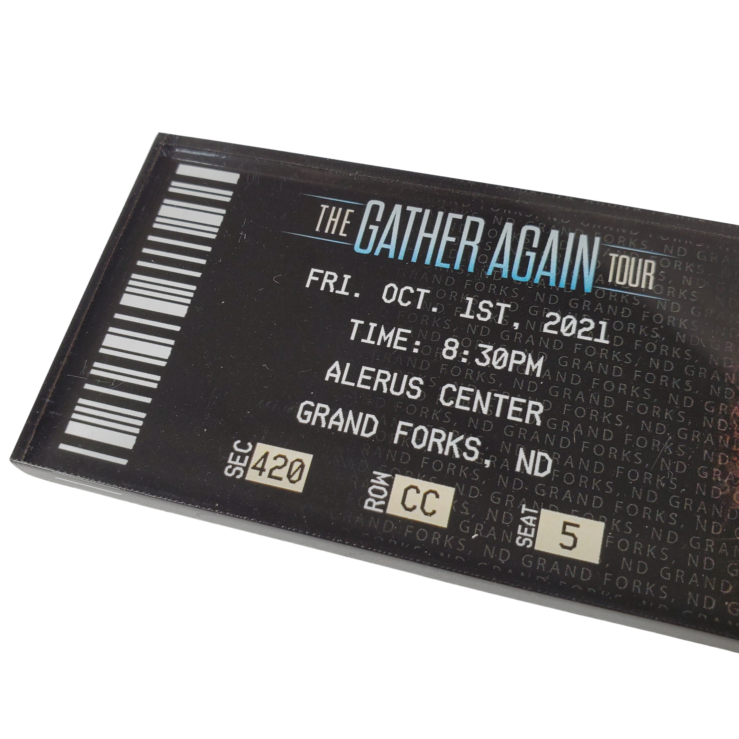 Gather Again Tour Ticket Magnet - Grand Forks, ND