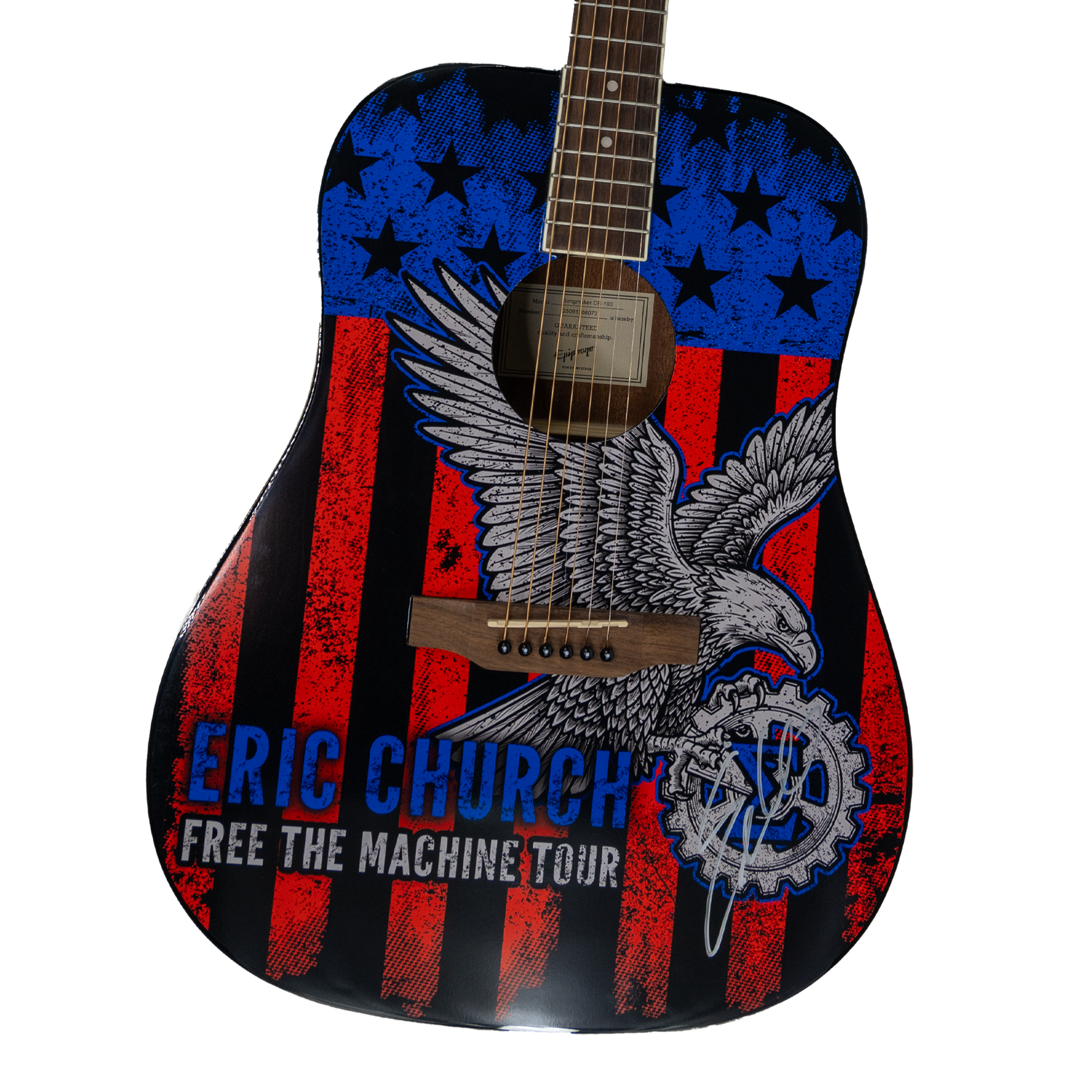 Free The Machine Tour Guitar - Autographed