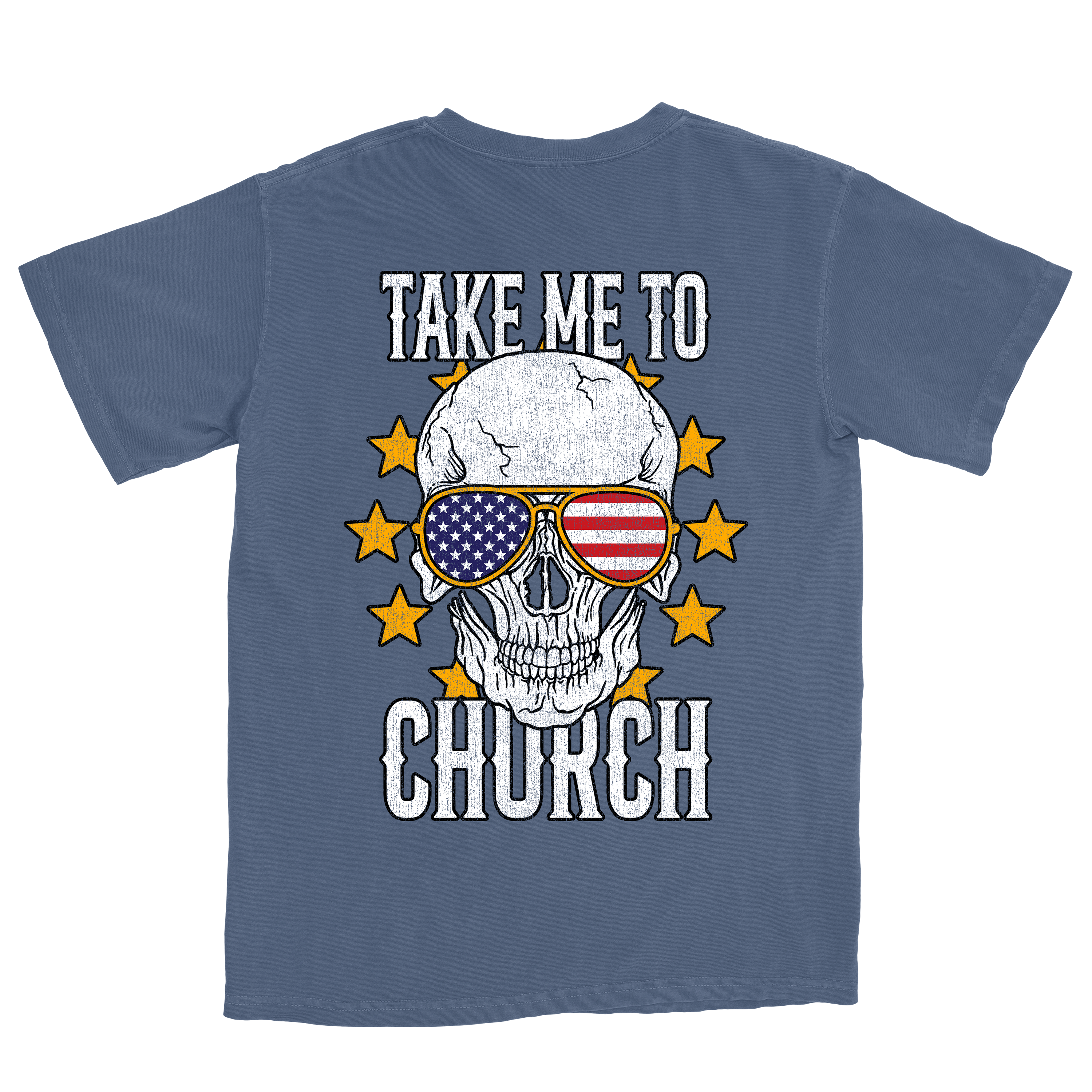 Take Me To Church T-Shirt - Blue