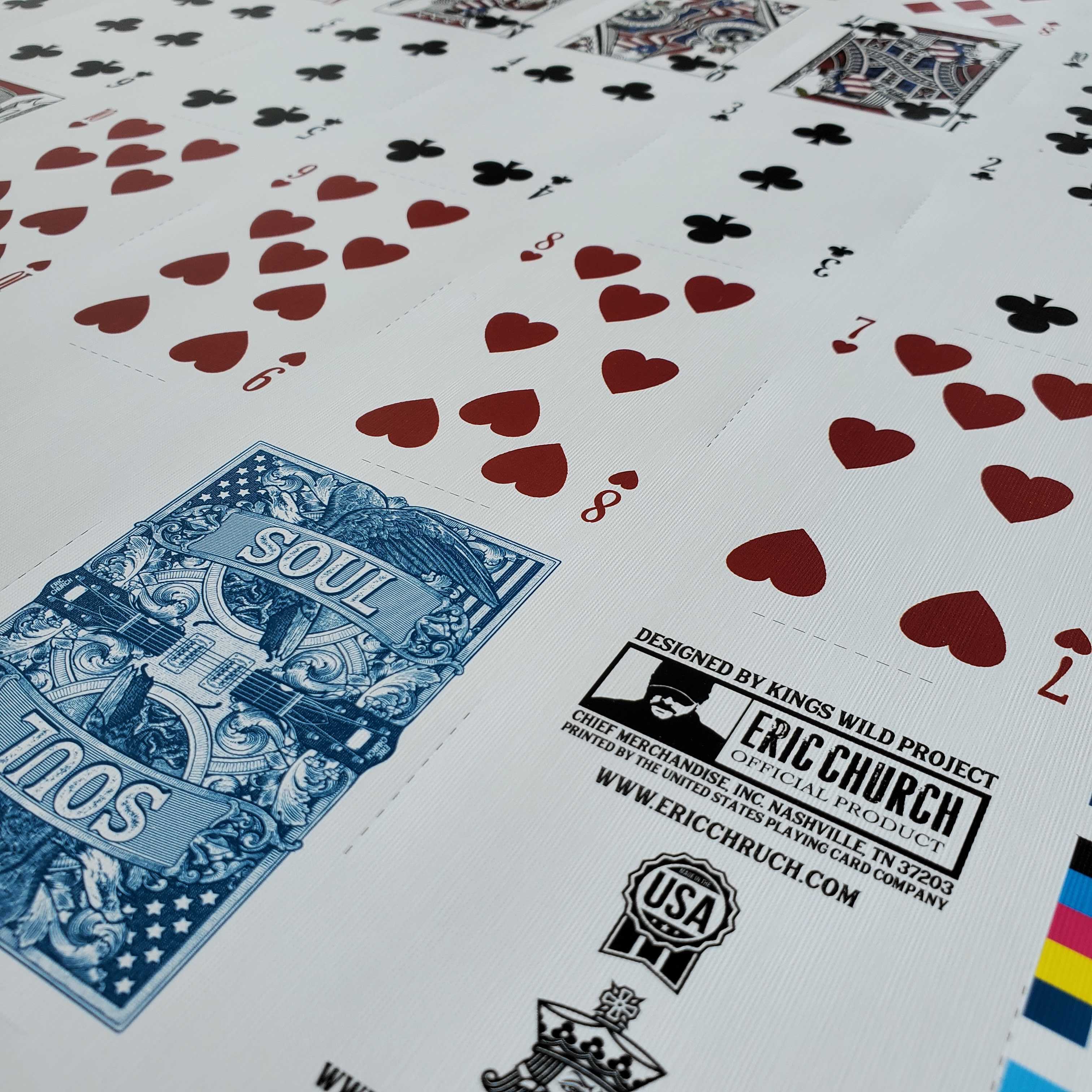Uncut Playing Cards Print: Heart