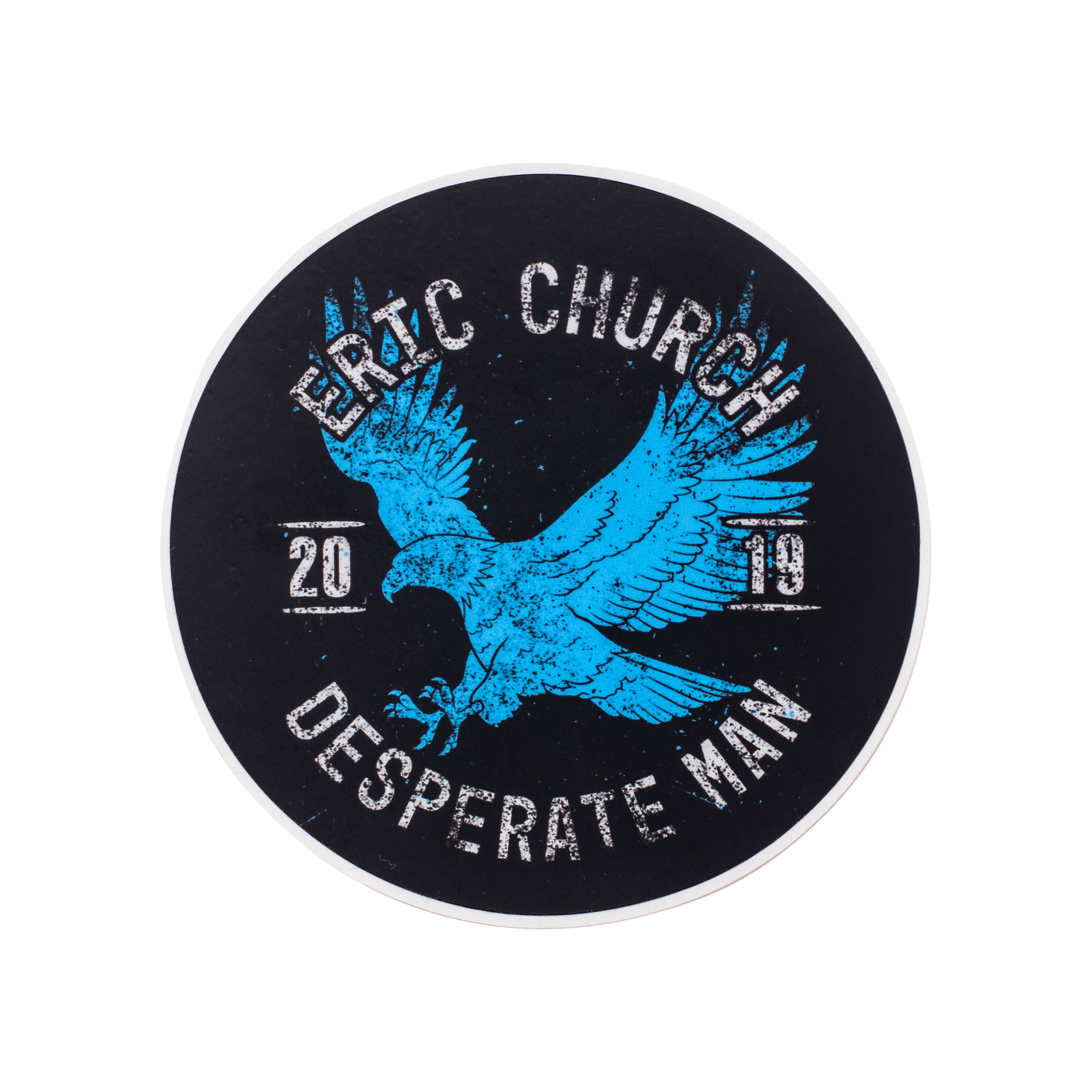 Blue Eagle Circle Sticker
